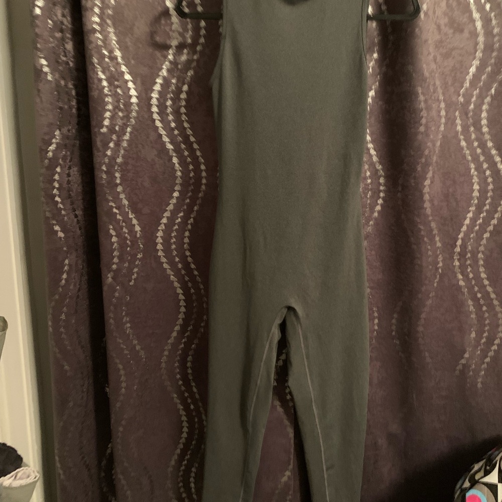 Gray Sleeveless Jumpsuit